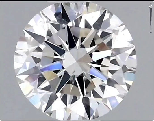 GIA 0.40 cts , Round Brilliant Cut Natural Diamonds , Earth Mined Diamonds